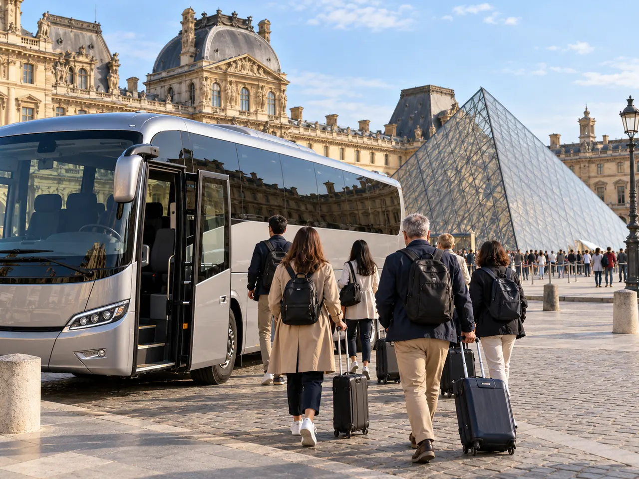 Louvre Museum Group Transport